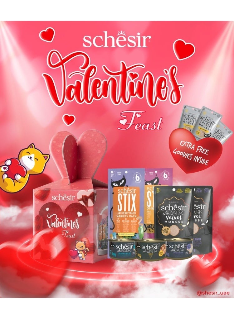 Schesir After Dark Valentine Feast'26 Gift Pack for Cats - Image 2